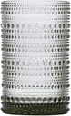 Fortessa Jupiter Beaded Hobnail Glass, 13 Ounce Iced Beverage (Set of 6), Smoke Gray