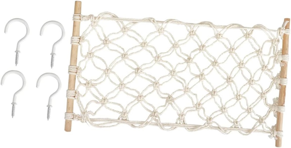 LIFKOME 1set Hanging Fruit Net Basket for Kitchen Handwoven Storage Hammock Space-saving Decorative Fruit Holder for Home Rv and Spaces