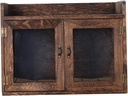 Happyyami Wooden Bread Box for Home Storage Multifunction Kitchen Organizer Lid Vintage Bread Storage Container for Sundries and Cosmetics