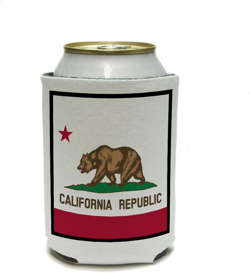 GRAPHICS & MORE California Republic State Flag Can Cooler - Drink Insulator - Beverage Insulated Holder