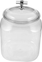 ABOOFAN Large Plastic Storage Jar with Airtight Lid Canister for Storing Cookies Tea and Grains for Pantry Organization 1 Piece