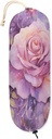 Watercolor Purple Pink Roses Plastic Bag Holder - Garbage Shopping Trash Bags Carrier Organizer Dispenser Grocery Bag Storage Holder for Kitchen Closet Pantry Laundry