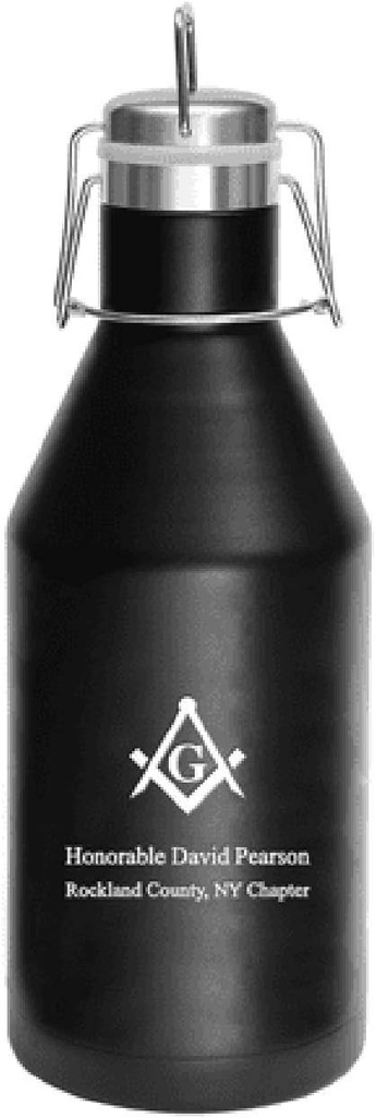 Executive Gift Shoppe | Masonic Emblem Personalized 64 Ounce Growler