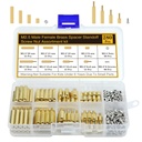 280Pcs M2.5 Motherboard Standoffs&Screws&Nuts Kit, Hex Male-Female Brass Spacer Standoffs, Laptop Screws for DIY Computer Build, Electronic Projects, Raspberry Pi, Circuit Board etc.