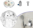 RP41661 Upgraded Universal Shower Handle Replacement Kit for Hybrid Faucets - with Transparent Acrylic Plug, Compatible with Delta Single Handle Faucets