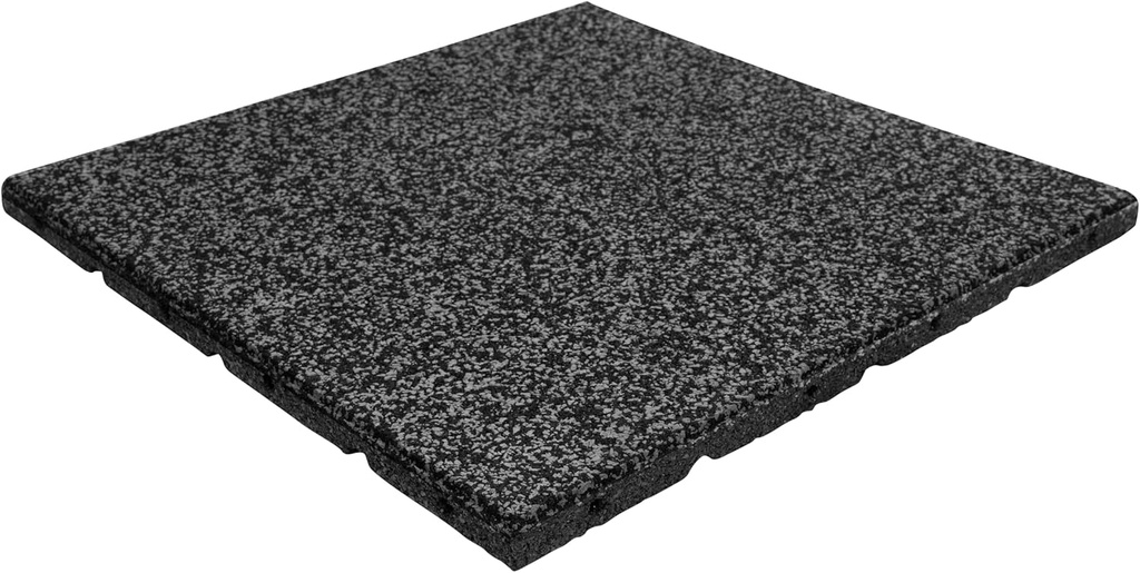 Playsafer Elevate Rubber Playground Tiles - 1" High Density Interlocking Shock Absorbent Safety Tile for Playgrounds, and Exercise Equipment - 20" X 20" (Gray, 20 Tiles - 52 Sq. Ft)