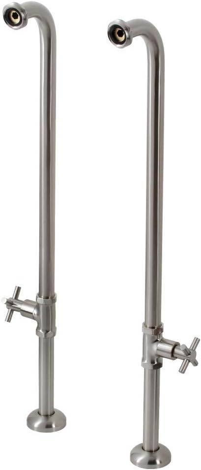 Kingston Brass AE810S8DX Concord Freestanding Tub Supply Line, Brushed Nickel