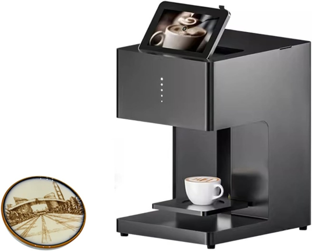 The coffee latte latte machine is the soul pairing for afternoon tea and desserts. Ideal for restaurants, cafes, and family gatherings. (Black, FC1)