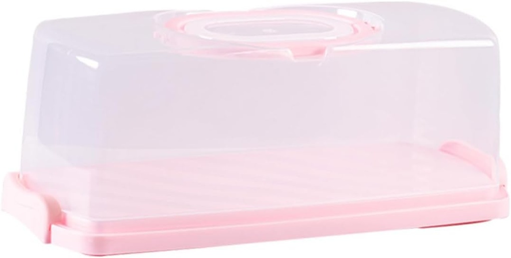 1pc Handheld Cake Box Portable Reusable Cake Carrier Transparent Cover and Practical Handle for Weddings Birthdays Showers and Rustic Parties