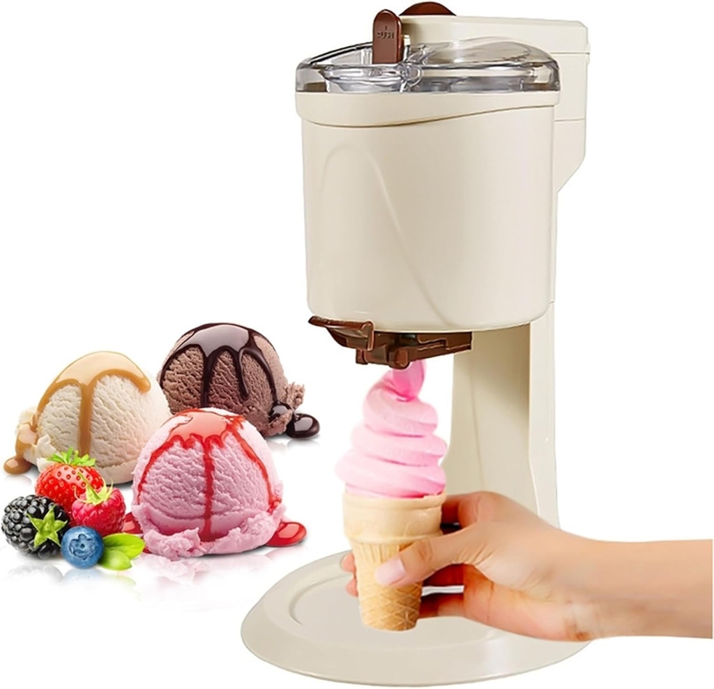 Ice Cream Maker soft serve ice cream Dispenser Semi-automatic ice cream maker machine for home With Mixing Paddle