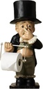 Toilet Butler,Holder Dispenser Butler Toilet Paper Holder Statue Funny Toilet Paper Butler for Home Bathroom Kitchen Wall Mount Bathroom Tissue Super Cute,l