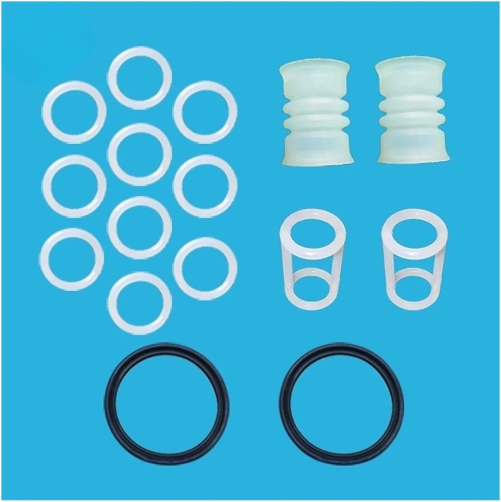 Ice Cream Machine Accessories, Compatible For GS Soft Ice Cream Machine Complete Set Of Sealing Ring Combination Accessories, 2pc Horn Opening Corrugated Sleeve, 2pc Large Sealing Gasket, 2pc Valve St