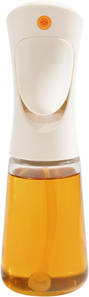 Oil Sprayer for Cooking, 200ml Refillable Glass Olive Oil Mister Bottle for Air Fryer, BBQ, Salad, Lemon Juice & Vinegar, 6.76oz Kitchen Dispenser for Healthy Cooking