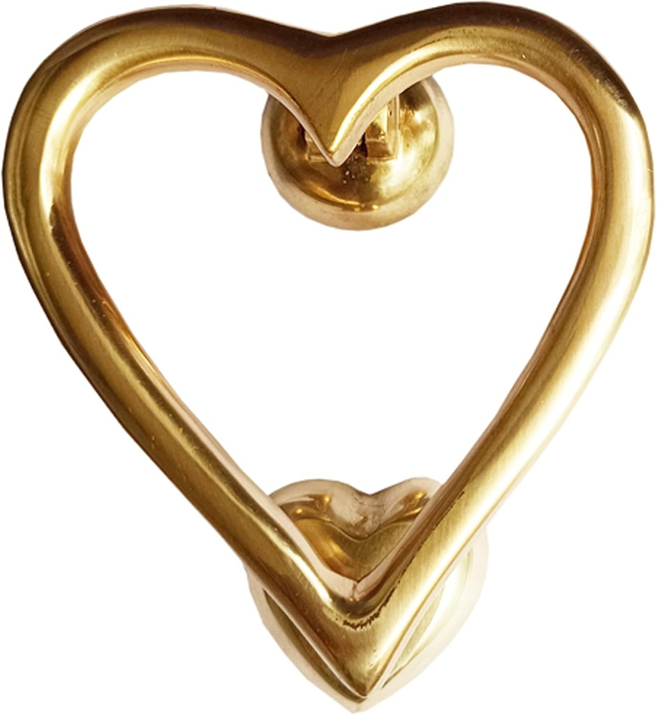 “Love” Brass Door Knocker (Polish Lacquered Finish) - Supplied as 1 Piece Per Pack