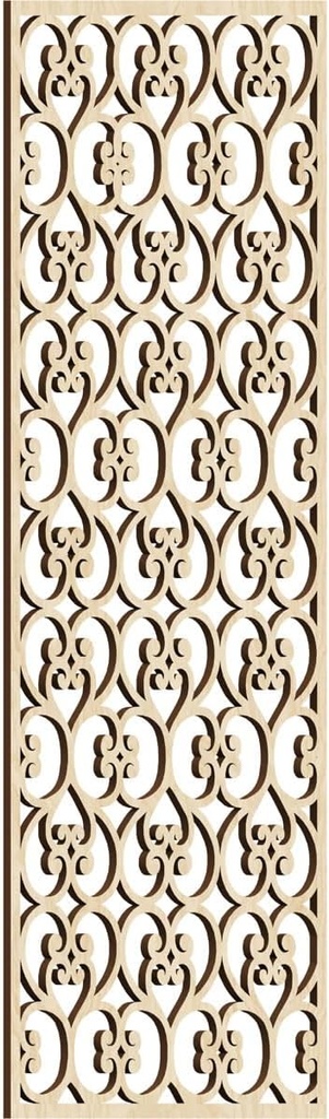 15 3/8"W x 39 3/8"H x 1/4"T Adams Decorative Fretwork Wood Wall Panels, Birch