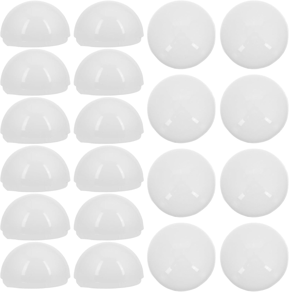 DECHOUS 20Pcs LED Bulb Lamp Shade Cover for Vanity Lighting - Plastic Half Sphere Shade for Makeup Mirror Fixtures Vanity Light Replacement Accessories