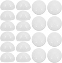 DECHOUS 20Pcs LED Bulb Lamp Shade Cover for Vanity Lighting - Plastic Half Sphere Shade for Makeup Mirror Fixtures Vanity Light Replacement Accessories