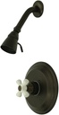 Kingston Brass KB3635PXSO Restoration Pressure Balanced Shower Faucet, Oil Rubbed Bronze