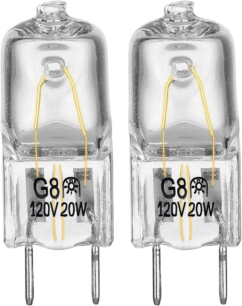 Halogen Light Bulb Fits for GE Samsung Ken More Elite Maytag Over The Stove Range Microwave, Night Light/Stove Light Bulb for GE Microwave, Replaces WB25X10019, 2Pack