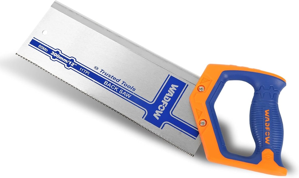 12 Inch Pro Hand Saw: 11 TPI Fine-Cut Soft-Grip Hardpoint Handsaw with Ergonomic Non-Slip Handle - Perfect for Sawing, Trimming, Gardening, Drywall and Plastic Pipes