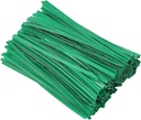 500 Pcs 5" Green Paper Twist Ties, Bread Ties Twisty-Ties for Party Cello Candy Bread Coffee Bags Cake Pops