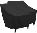 J&C Patio Chair Cover Waterproof Outdoor Chair Covers 2 Pcs Black Furniture Cover for Chairs All Season Protection Patio Chair Covers for Gardern Furniture Sets