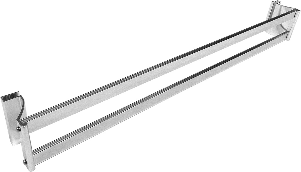 Gordon Glass Brushed Nickel Sliding Frameless Shower Door Double Towel Bar Kit - 30 inch long