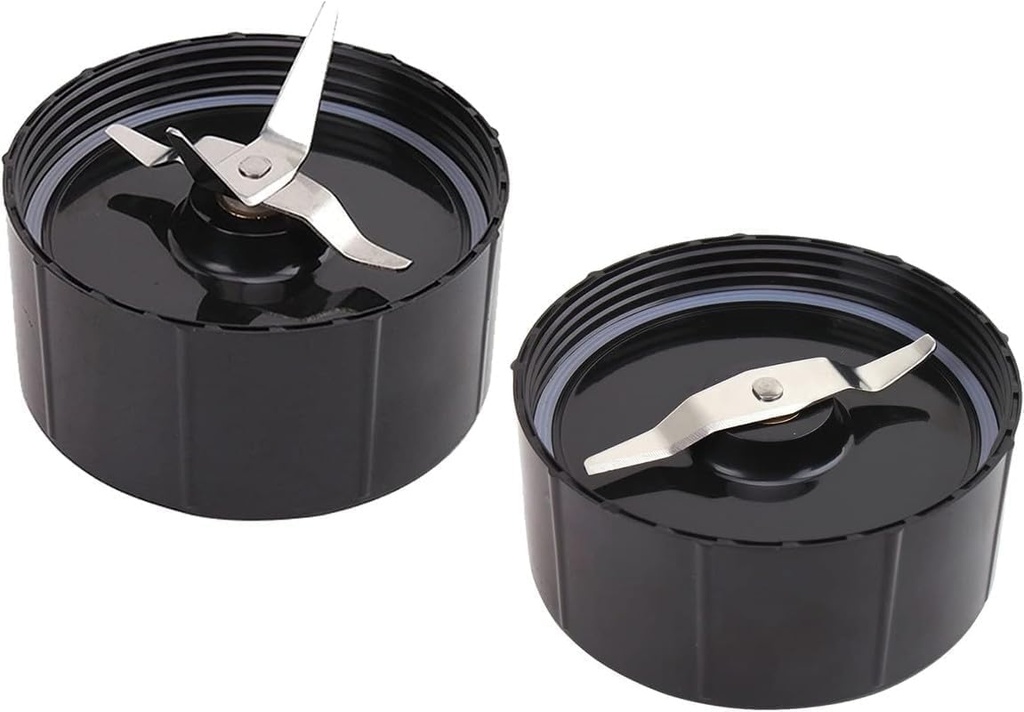 2Pcs Blender Blades for Magic Bullet 250W MB1001 Series Mixer, Mini-Food Processor Replacement Parts-Cross Blade & Flat Milling Blade