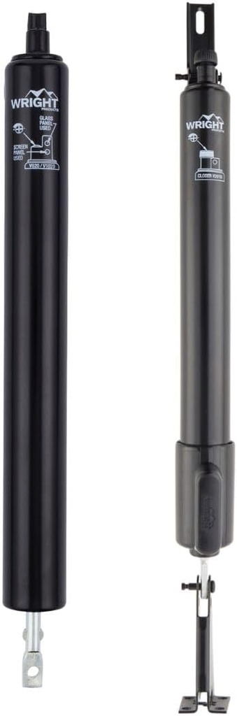 Wright Products EZ-Hold Dual Closer System with Hold Open Feature – Fits Medium to Heavy Weight Doors – Ideal for New Installations or Replacements, Black