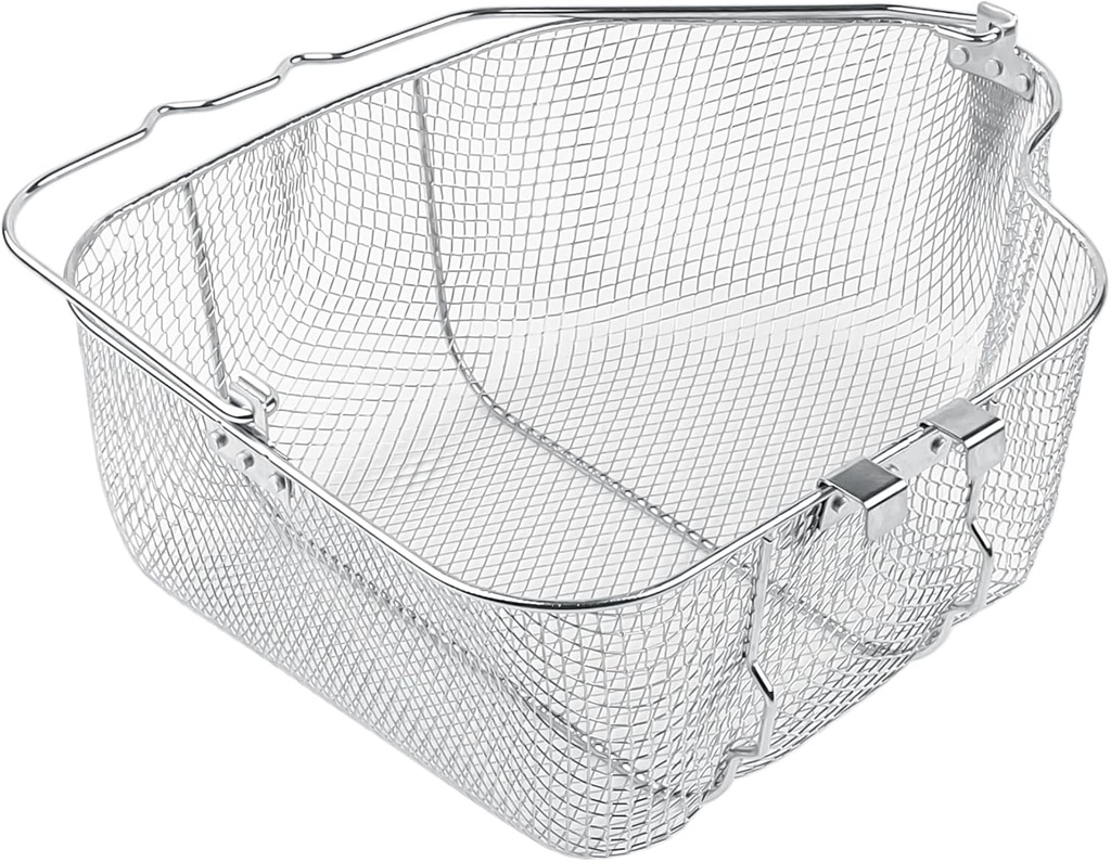 Turkey Basket Replacement Part for Masterbuilt 10 Liter XL Electric Fryer, Chrome Plated Wire Turkey Basket Replacement Part & Accessories for Masterbuilt 10L XL Deep Fryer MB20012420, MB20010326