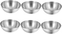 6pcs Stainless Steel Small Sauce Containers for Dipping Condiments and Snacks Portable Seasoning Cups for Picnics Lunch Boxes and Family Dinners