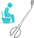Vive Toilet Aids for Wiping Bottom - Tongs for Toileting, Wiper Reacher Tool, Self Wipe Assist - Handicap Accessories for Daily Living, Limited Mobility - Long Handle
