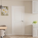 32" x 80" French Door, 2-Panel Pre-Assembled MDF Interior Slab Doors,Solid Wood Interior Doors for Bathroom Pantry Laundry,White Primed Panel Door,w/o Hardware