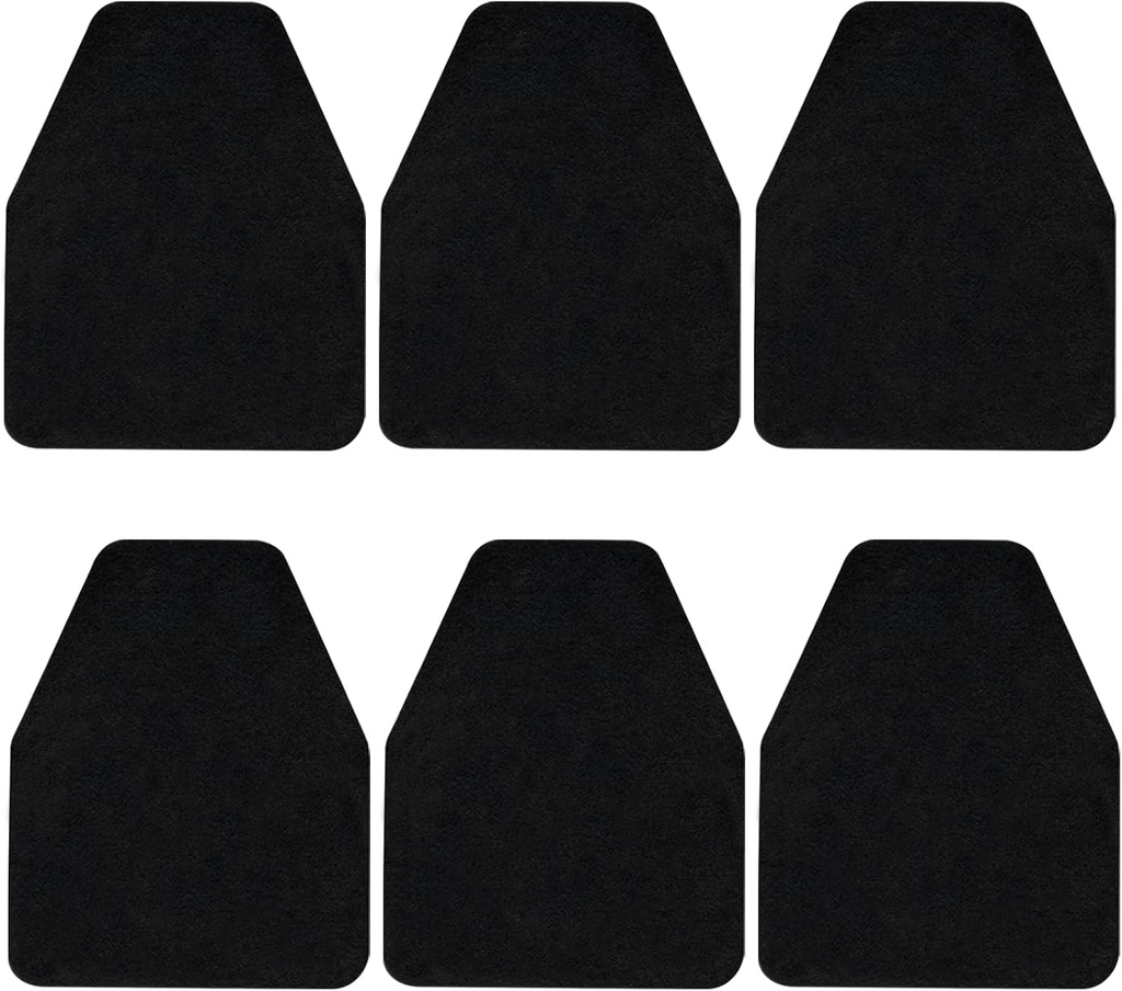 Urinal Mats For Men Bathroom 12 Pack, 16.5" x 20.5" Washable Urinal Mats, Commercial Urinal Pads For Mens Room Floor (Black)