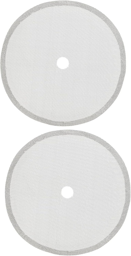 2pcs Stainless Steel Coffee and Tea Filter Mesh Screen Set Easy to Clean Replacement for and Brewing for Loose Tea and Coffee Grounds