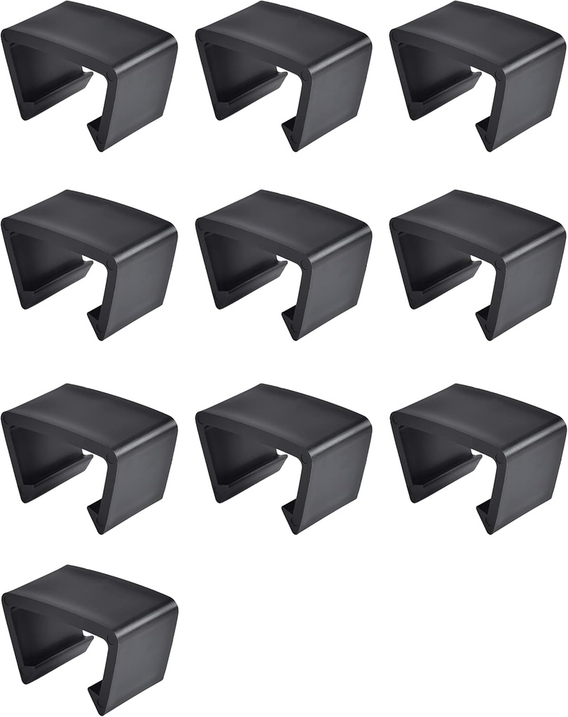 SUQ I OME 10 Pack Outdoor Patio Rattan Furniture Clips, Patio Wicker Rattan Sectional Modular Sofa Chair Connector Fasteners. (2.05 inch M)