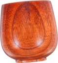 Cabilock Japanese Wooden Sake Cup Vintage Solid Wood Drinking Mug for Hot Cold Beverages Compact Portable for Home Restaurant Use Natural Finish
