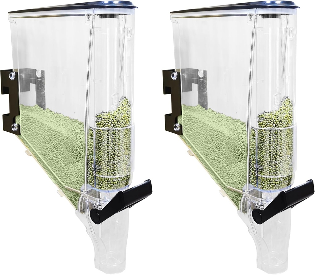 FixtureDisplays® 2.6 Gallon Gravity Bin Food Dispenser Cereal Dispenser Candy Dispenser 15774-2PK-NF