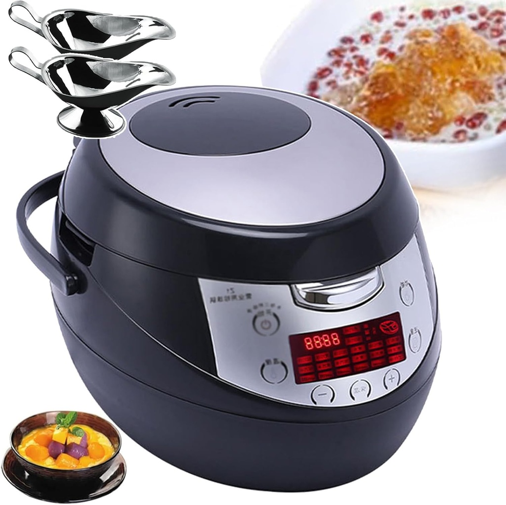 Automatic Pearl Tapioca Cooker, Electric Pearl Pot Slow Cooker with Touchscreen, Pearl Pot Bubble Tea Maker for Coffee Shops/Milk Tea Shops/Restaurants 900W