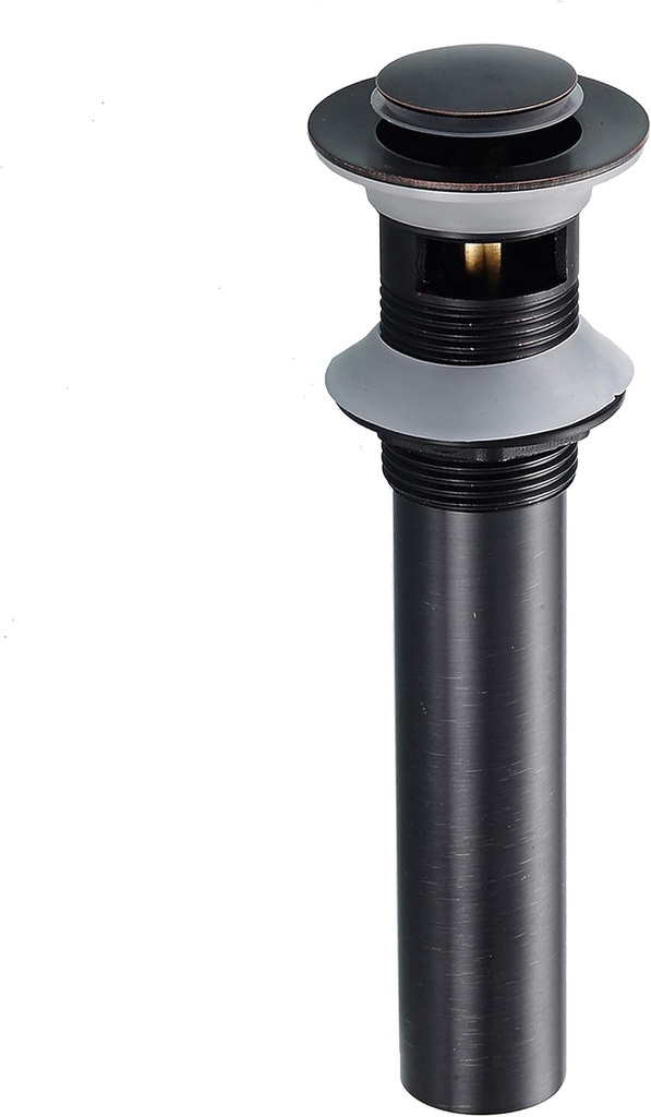 Bathroom Toilet Pop up Drain Sink Drain for Restroom Faucet Stopper for Kitchen, ORB Small Pop with Overflow