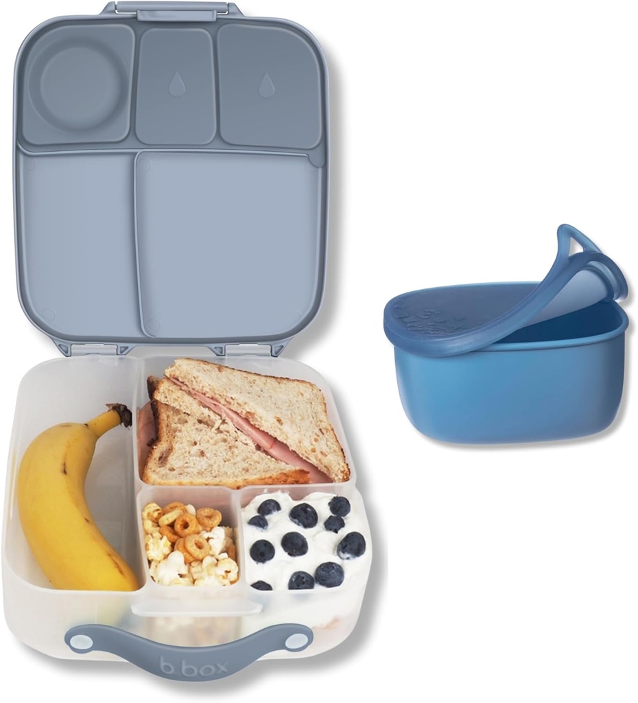 b.box Lunchbox (Chill Out) + Lunch Tub (Ocean): Includes Bento Box (8 1/2 Cup Capacity) + 1 Lunch Tub (13.6 oz size)