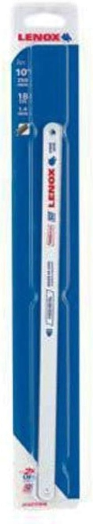 LENOX Tools Hacksaw Blade, 10-inch, 18 TPI, 2-Pack (20163T018HE)