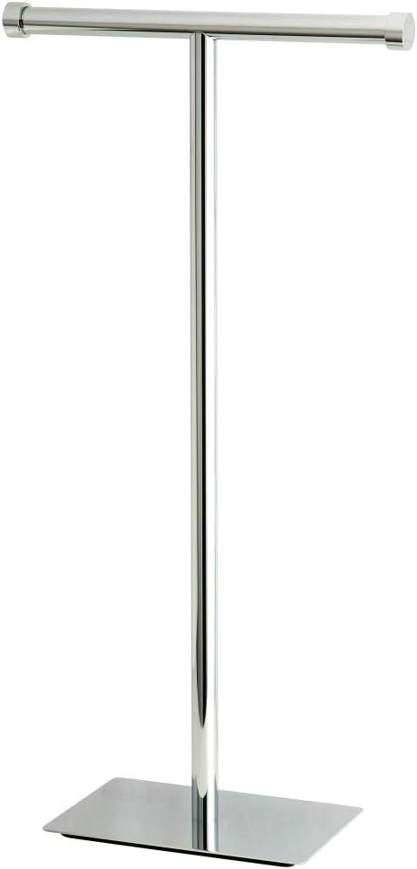 Kingston Brass Claremont Freestanding Toilet Paper Holder, Polished Chrome 11.63 x 5.13 x 22.81