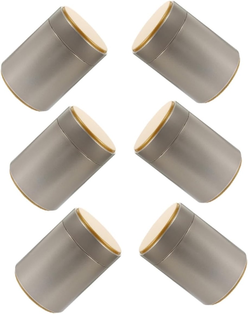 Zerodeko 6pcs Sealing Tea Canisters Large Capacity Coffee Bean Storage Jar Airtight Tinplate Coffee Jar Lids