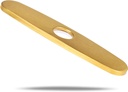 KWODE 10” Gold Sink Hole Cover Escutcheon Deck Plate for Bathroom or Kitchen Sink Faucet Single Hole Mixer Taps, Cover Faucet Unused Hole Plates Brushed Golden Finish
