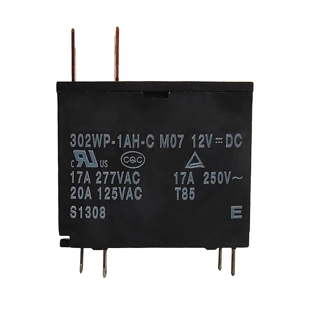 302WP-1AH-C M07 M02 12V 20A Electric Water Heater Microwave Oven General Relay with Quick Connect Terminals and 4Pins - HF62F, JQX-62F, OMIF-S-112LM Compatible