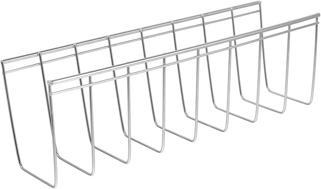 Garneck Stainless Steel Dish Drainer Rack Single Plate and Lid Organizer for Kitchen Storage Easy Access No Installation Required Compact Design for Countertops and Cabinets