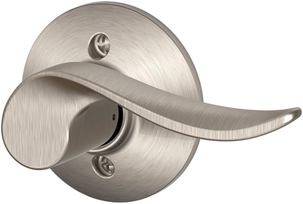 SCHLAGE Lock Company Sacramento Right Handed Lever Non-Turning Lock, Satin Nickel (F170 SAC 619 RH), Pack of 1