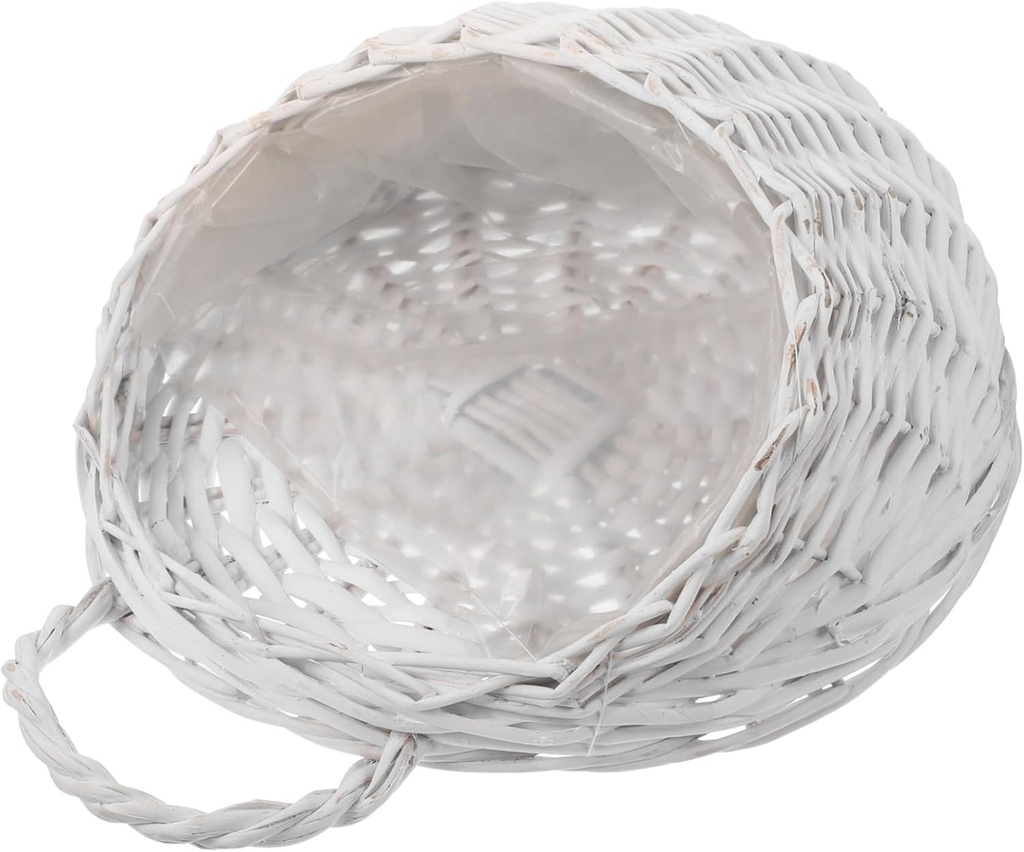 Small Storage Basket Woven Hanging Storage Basket Kitchen Organizing Decorative Natural Material Rustic Durable