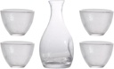 Sake Cups,Traditional Sake Cup,Ceramic Wine Glasses, Trendy Floating Clear Glasses Service Kettle Include Birthday Warming or Sake Design Glass and Giftware Liquor Unique Simple